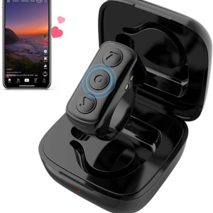 Single Ear Bluetooth Wireless Earpiece with Charging Case - Mini Business Headset