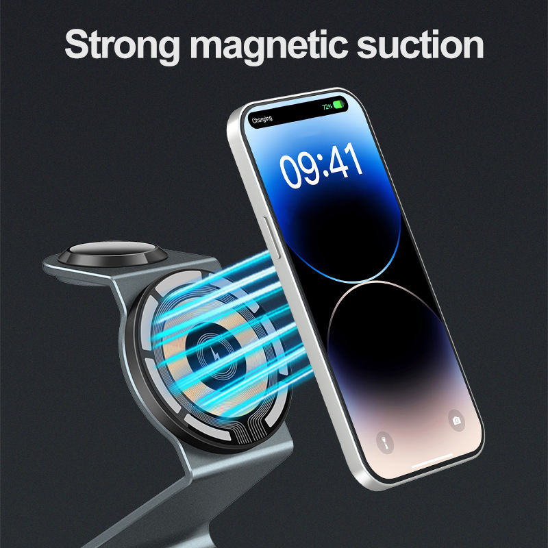 3-in-1 Magnetic Wireless Charging Station