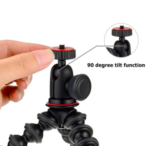 Portable Flexible Octopus Tripod with Universal Phone Clip - Adjustable Bendable Tripod for