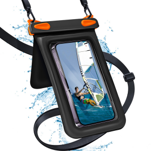 Waterproof Phone Pouch with Neck Strap - Universal IPX8 Dry Bag for Beach & Water Sports