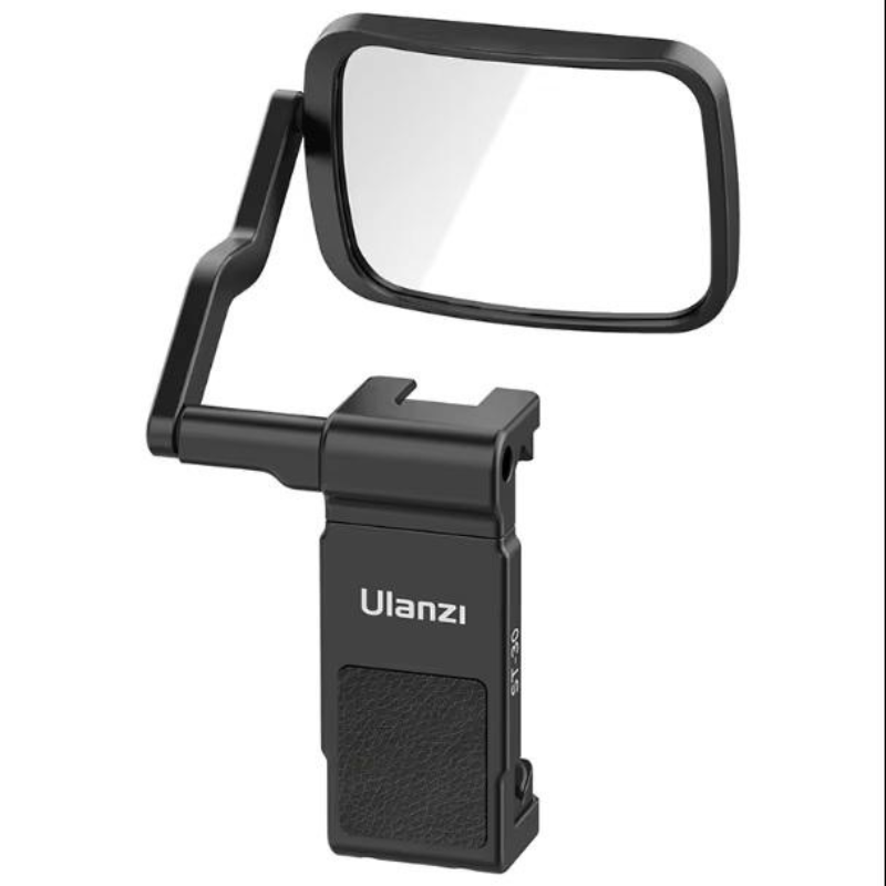 Telescopic Extendable Phone Selfie Mirror with Clip Base - Portable Makeup Mirror