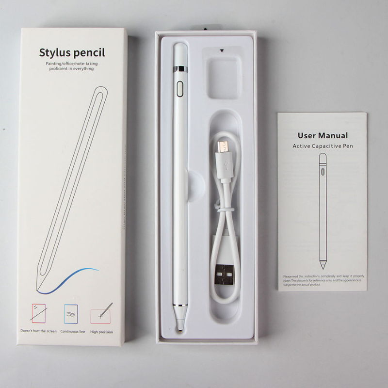 Universal Active Capacitive Stylus Pen for iPad, Huawei, Xiaomi & All Tablets - Precision Touch Screen Pen with Palm Rejection