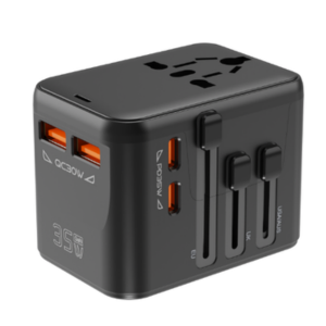 Universal Worldwide Travel Adapter 1920W with 2USB-A + 2 Type-C Ports - PD Fast Charging