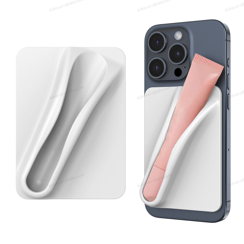 Lip Gloss / Lip Tint Holder Phone Case for iPhone 16 15 - Custom Adhesive Sticker Lip Balm Case with Built-in Holder