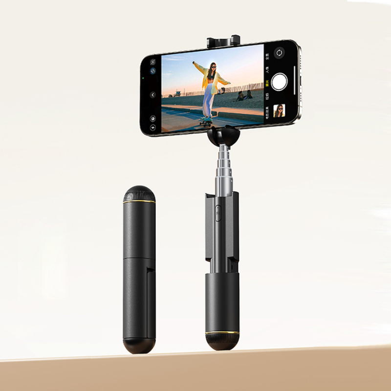3-in-1 Extendable Selfie Stick with Tripod & Wireless Microphone - Vlogging Kit