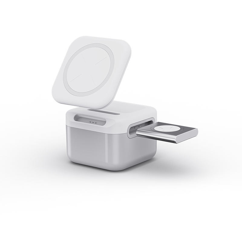 Portable 3-in-1 Wireless Charging Power Bank Station