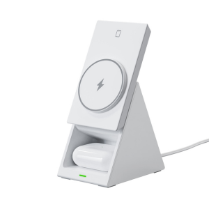 3-in-1 Magnetic Wireless Charging Stand - Fast Charger for Phone, Watch & Earbuds