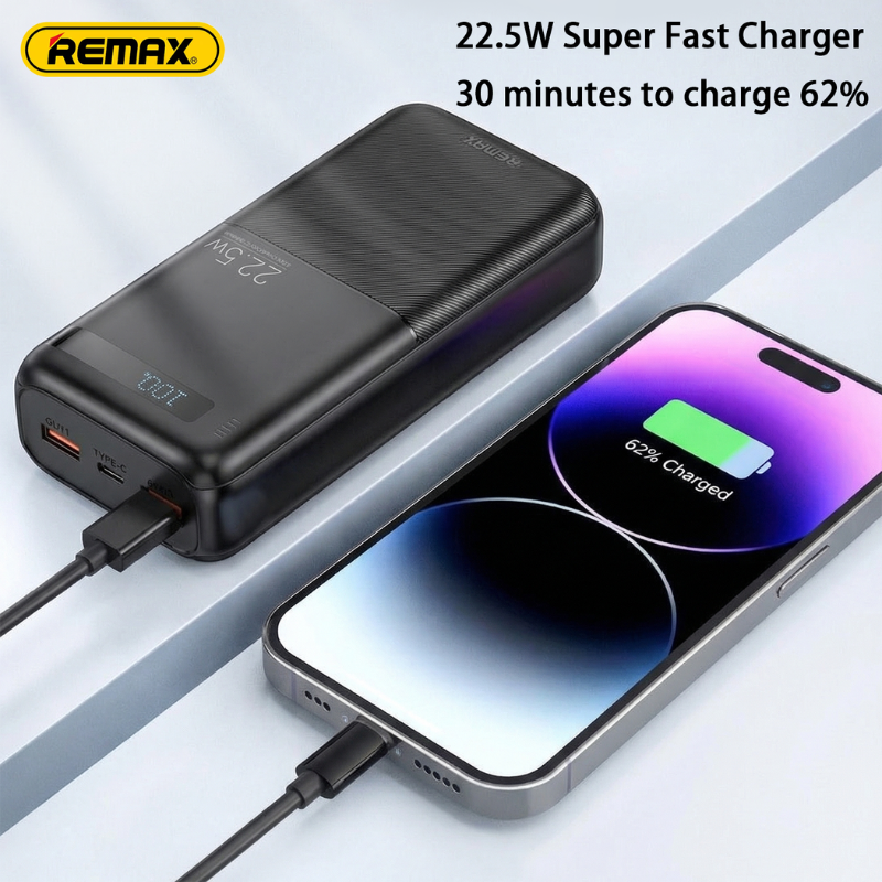 REMAX FP-22 30000mAh 22.5W Fast Charging Power Bank with Digital Display