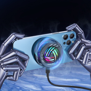 RGB Magnetic Phone Cooler Fan - Portable Gaming Cooling Radiator