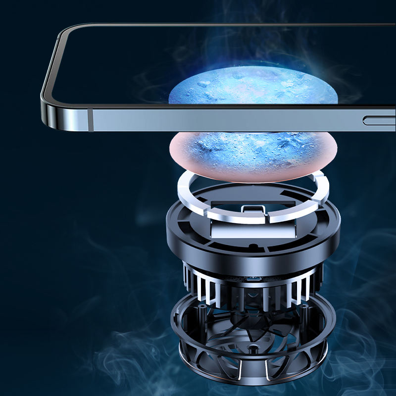 RGB Magnetic Phone Cooler Fan - Portable Gaming Cooling Radiator