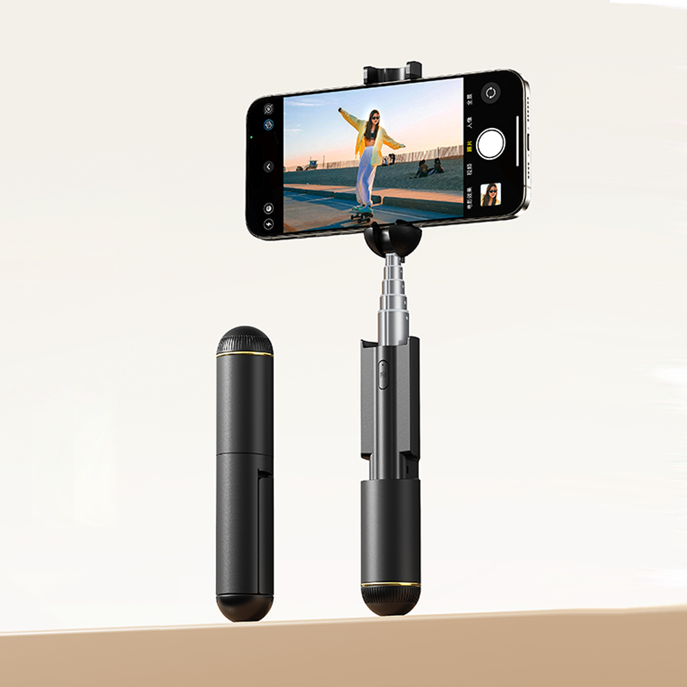 Portable Mini Foldable Selfie Stick with Wireless Remote - Compact Pocket-Sized Bluetooth Selfie Stick for iPhone