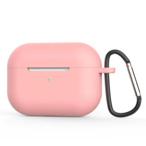 Silicone Protective Case for AirPods Pro - Waterproof Shockproof Cover with Carabiner Clip