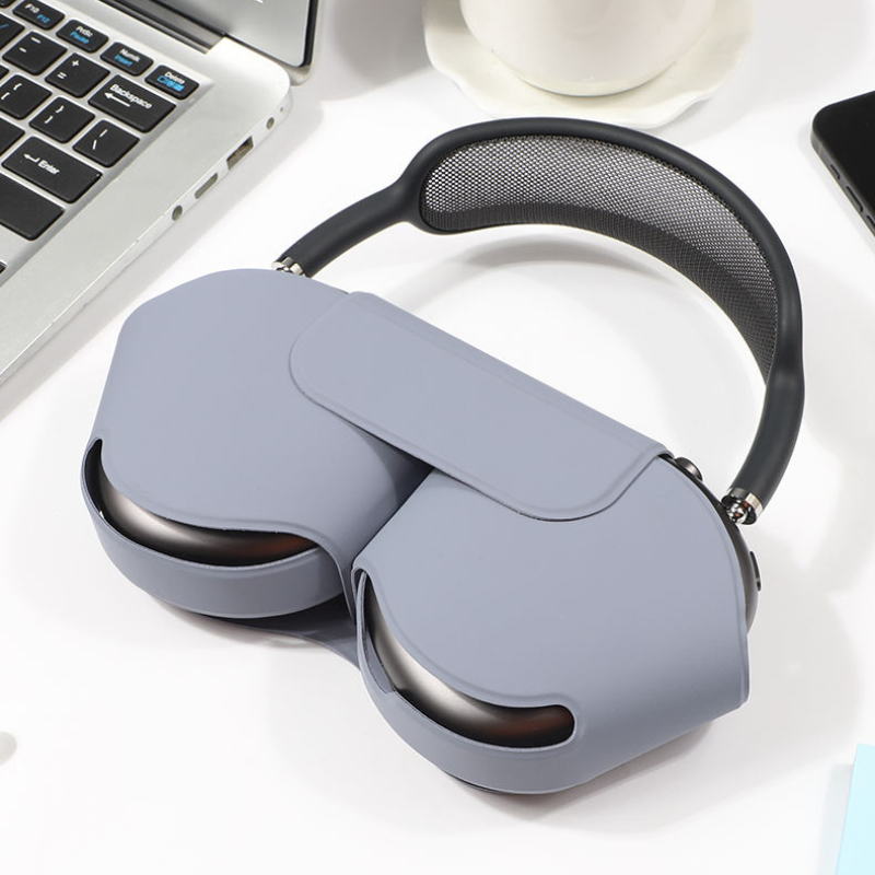Premium PU Leather Protective Case for AirPods Max - Shockproof Fashion Headphone Cover with Carrying Handle