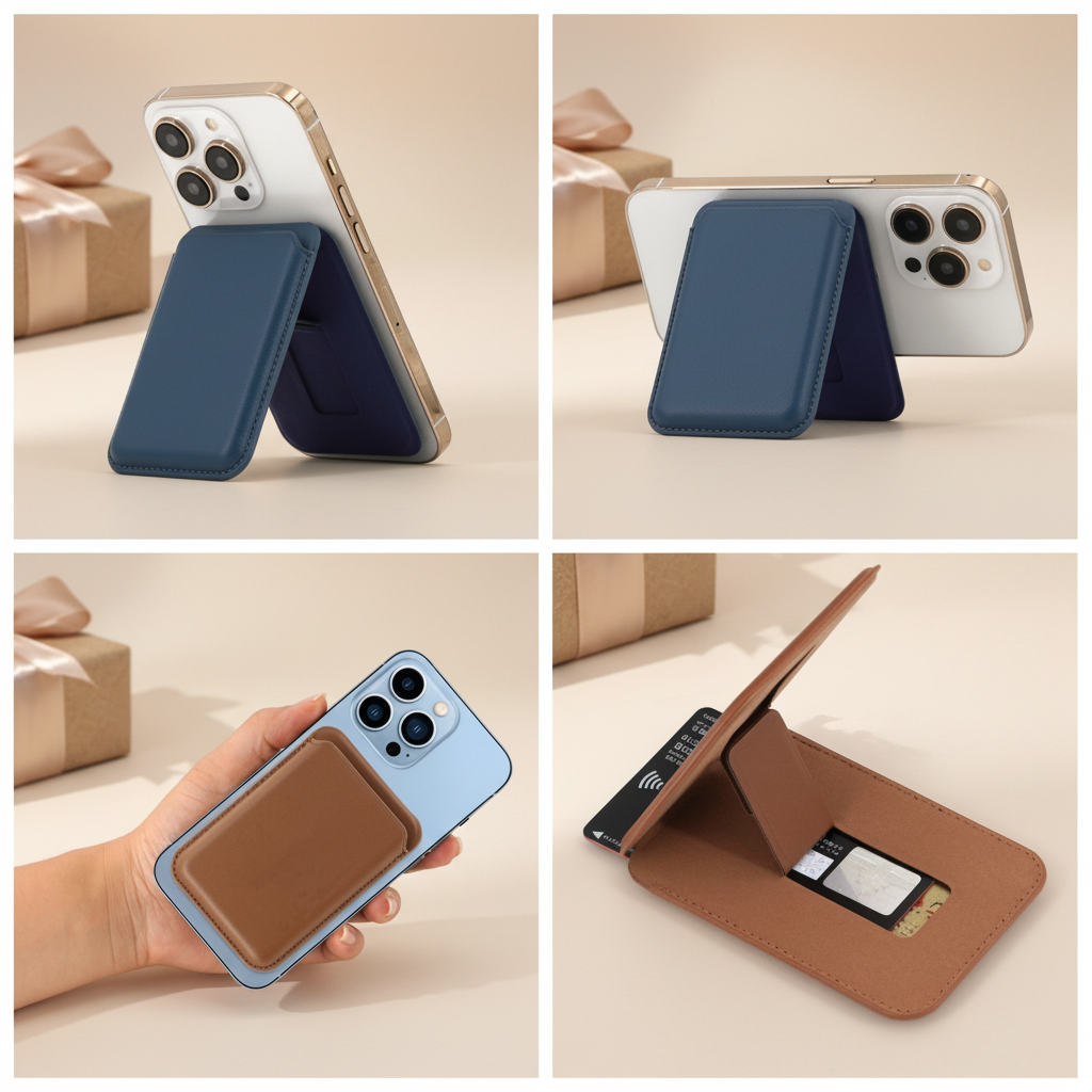 N52 Magnet Strong Magnetic Card Holder Phone Wallet & Stand - MagSafe Compatible Slim Card Holder for iPhone