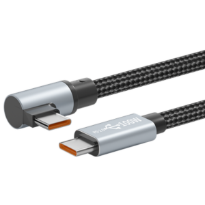 Type-C to Type-C 5A Fast Charging Cable 1m - Nylon Braided Quick Charge Data Cable for Smartphones