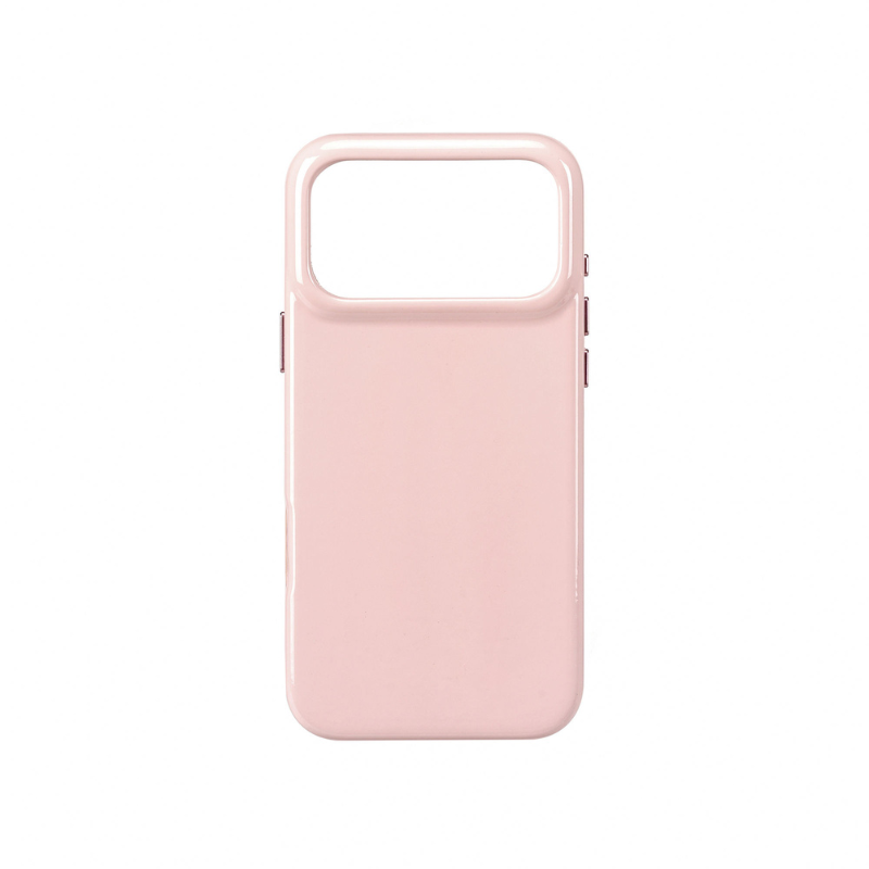 Luxury Pink Square Camera Lens Cutout Phone Case - Shockproof Protective Cover